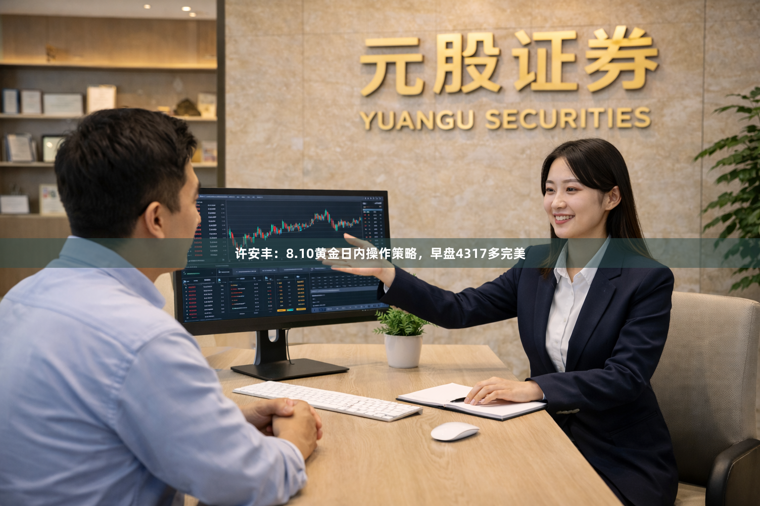 许安丰：8.10黄金日内操作策略，早盘4317多完美