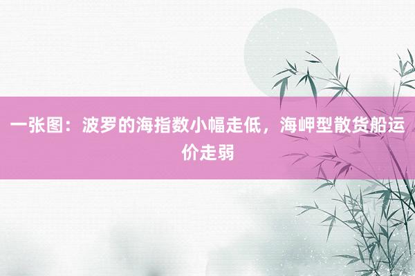 一张图：波罗的海指数小幅走低，海岬型散货船运价走弱