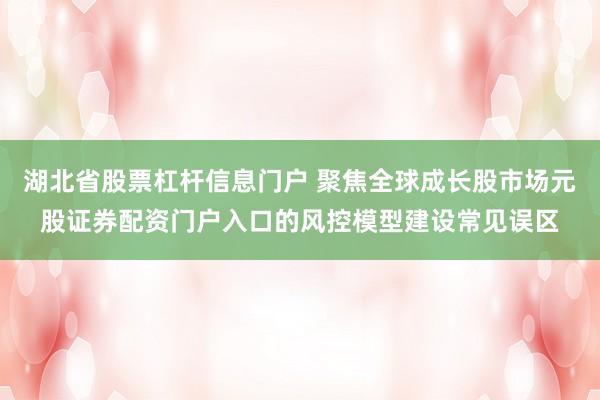 湖北省股票杠杆信息门户 聚焦全球成长股市场元股证券配资门户入口的风控模型建设常见误区