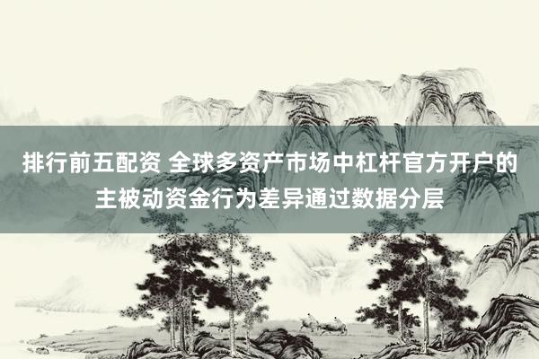 排行前五配资 全球多资产市场中杠杆官方开户的主被动资金行为差异通过数据分层