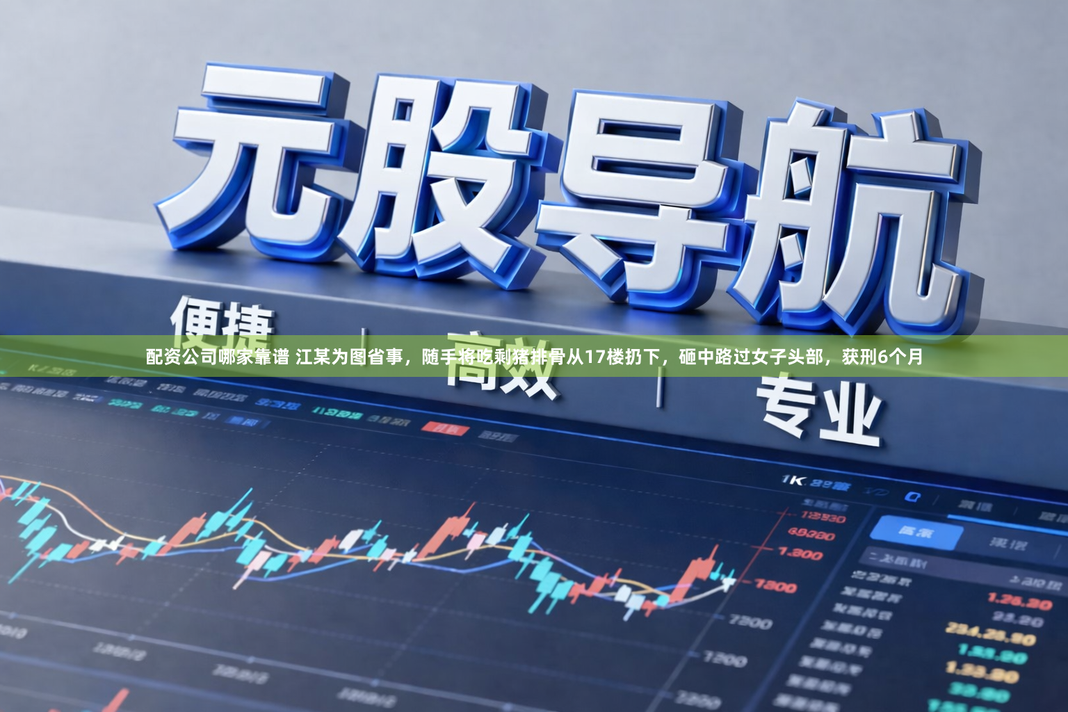 配资公司哪家靠谱 江某为图省事，随手将吃剩猪排骨从17楼扔下，砸中路过女子头部，获刑6个月